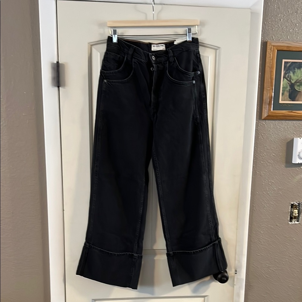 Nwot Free People Final Countdown Cuffed Jeans